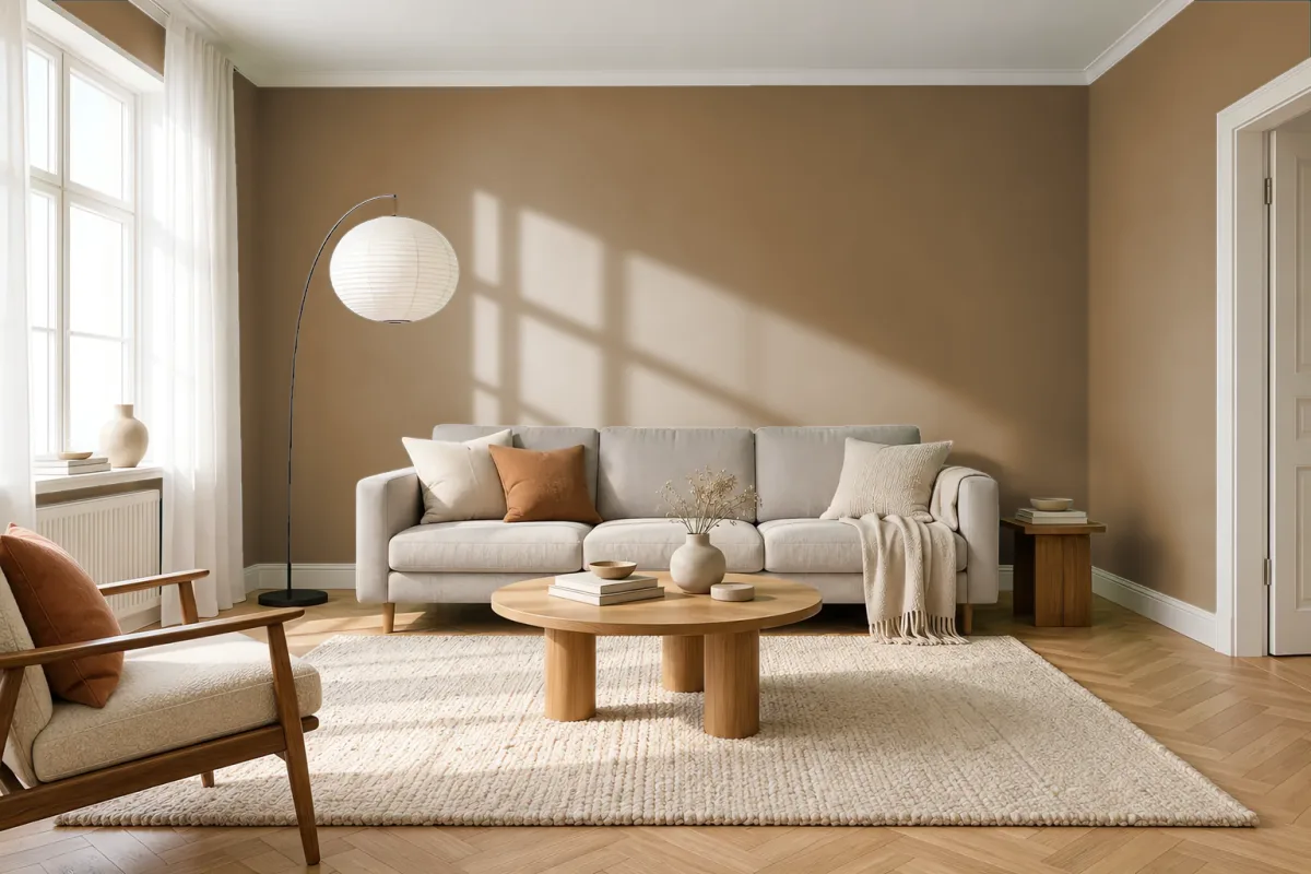 Краска Tikkurila TVT N394 — гостиная в скандинавском стиле