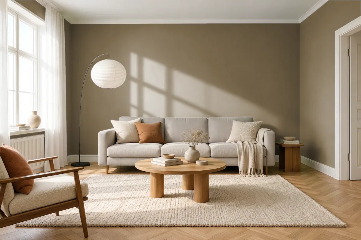 Краска Tikkurila TVT M458 — гостиная в скандинавском стиле