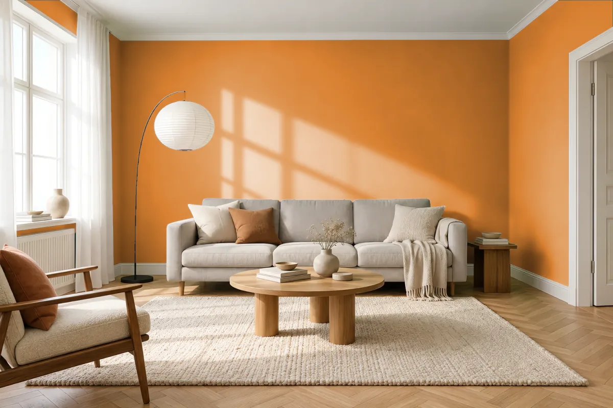 Краска Tikkurila TVT N309 — гостиная в скандинавском стиле