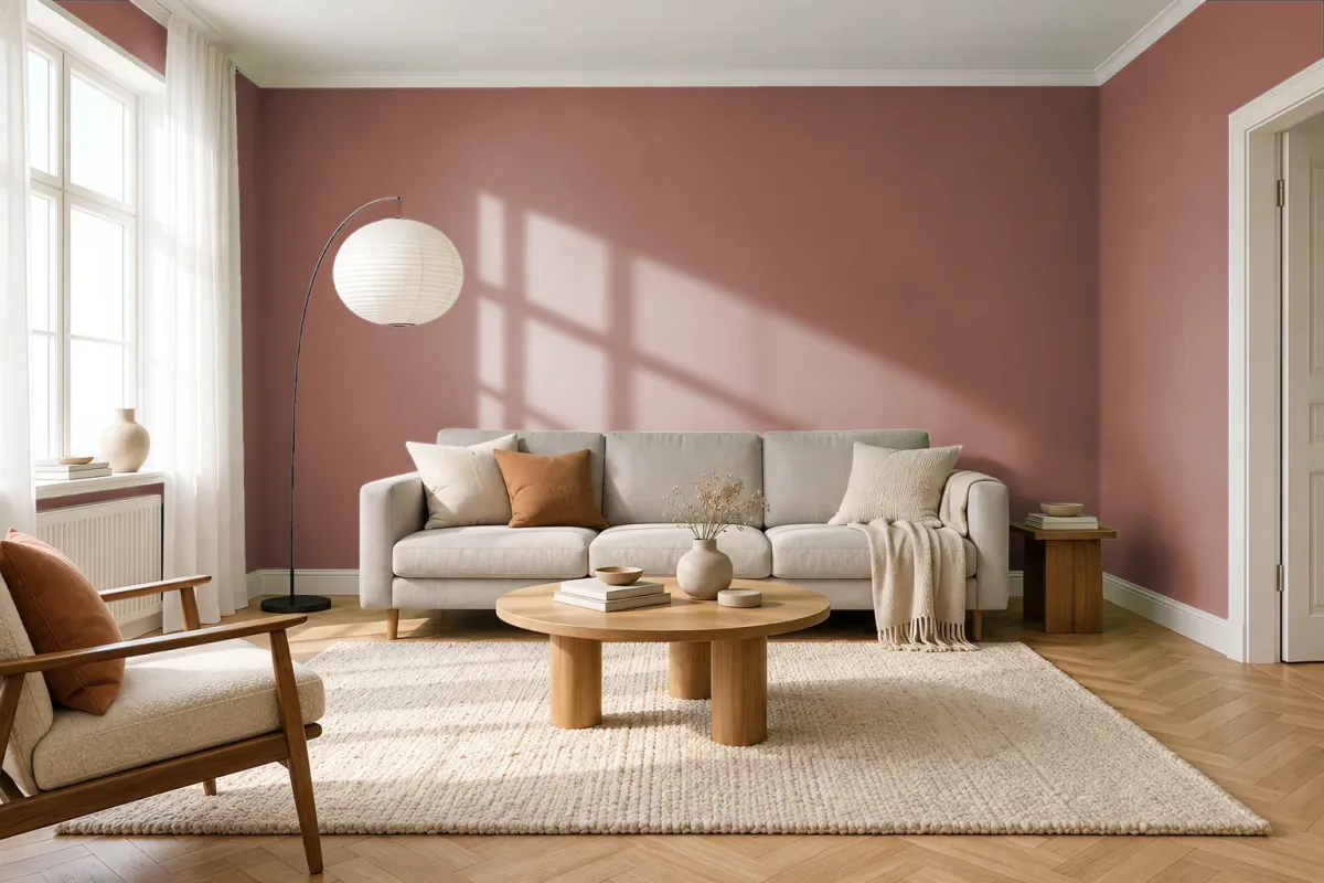Краска Tikkurila TVT S416 — гостиная в скандинавском стиле
