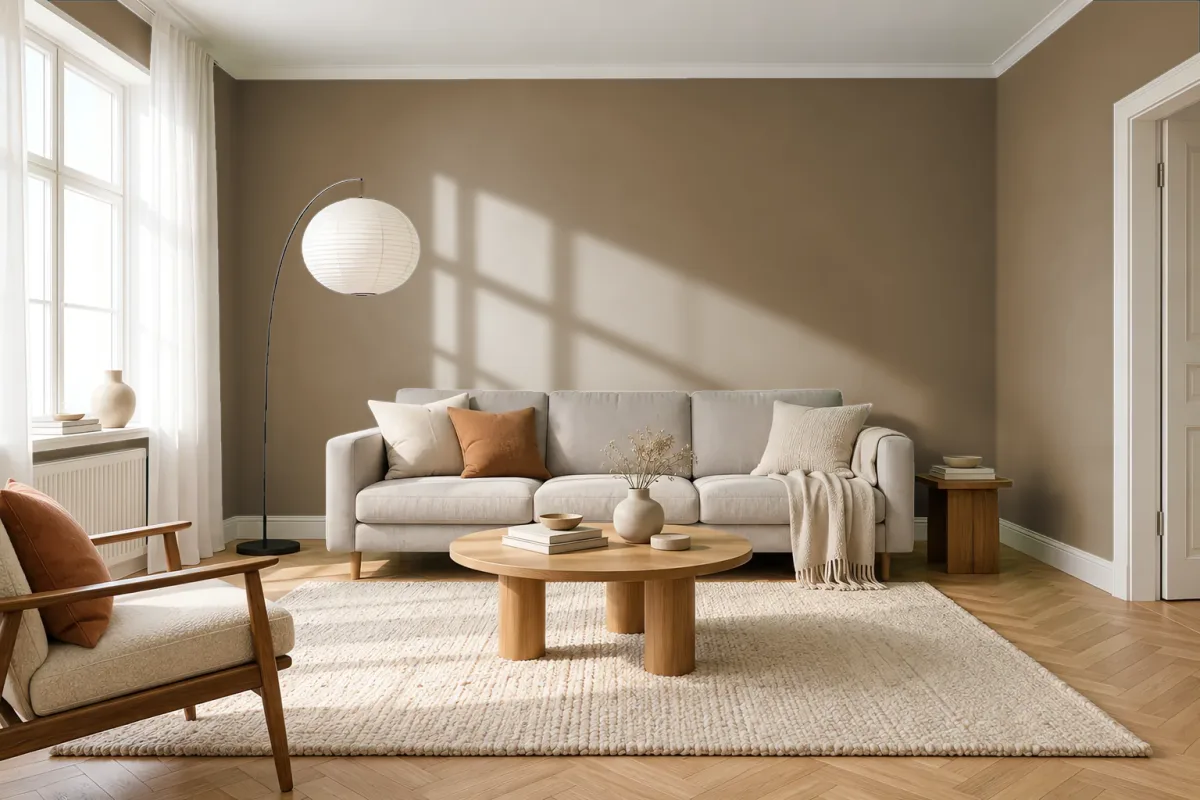 Краска Tikkurila TVT L459 — гостиная в скандинавском стиле