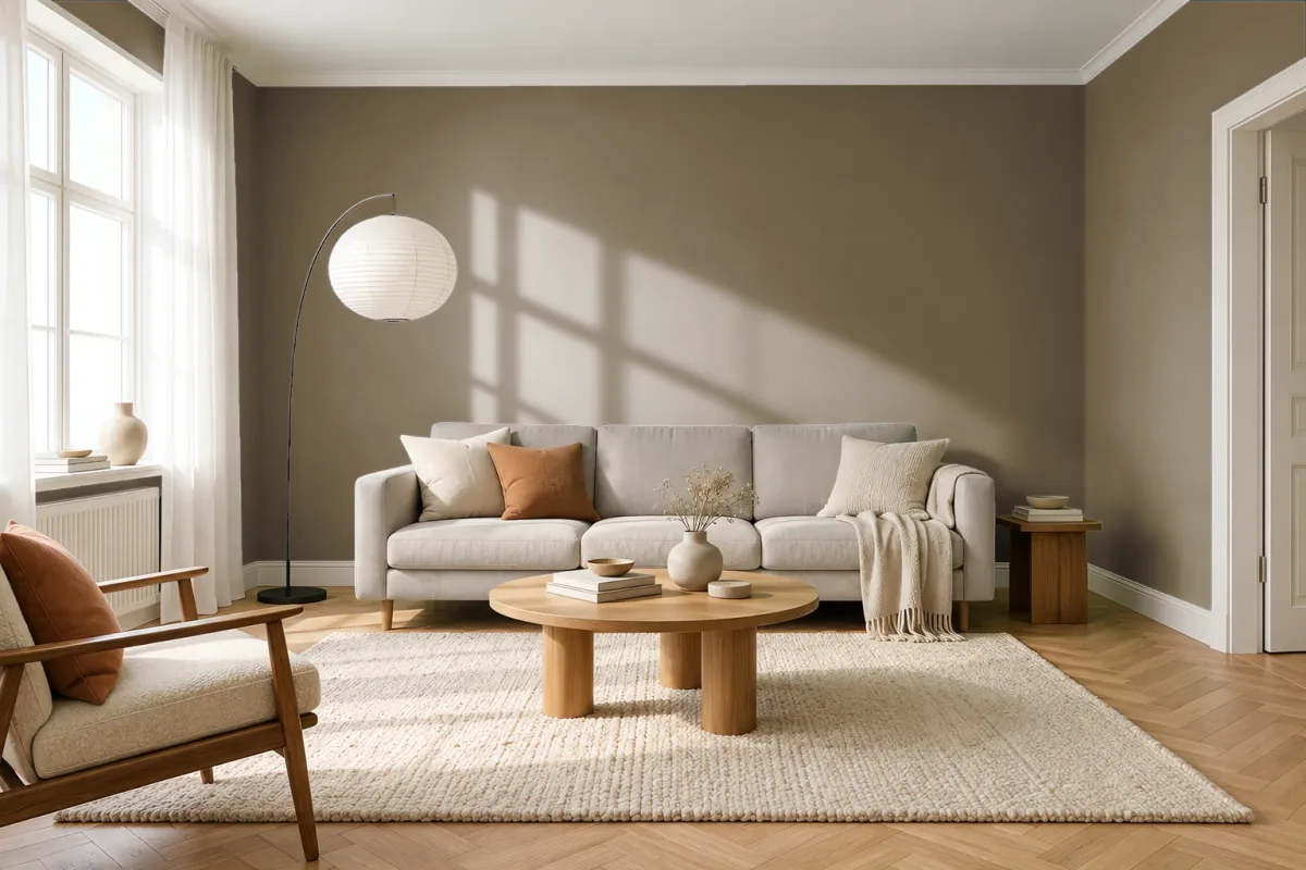 Краска Tikkurila TVT M459 — гостиная в скандинавском стиле