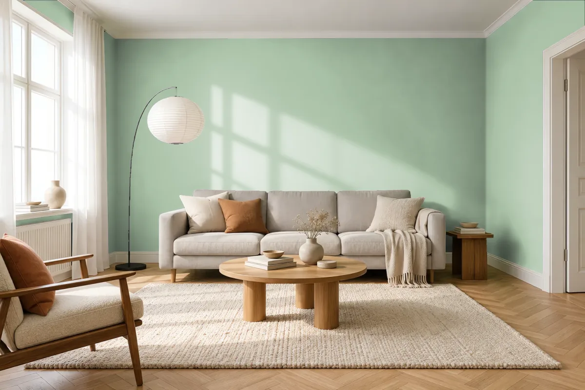 Краска Tikkurila TVT V375 — гостиная в скандинавском стиле