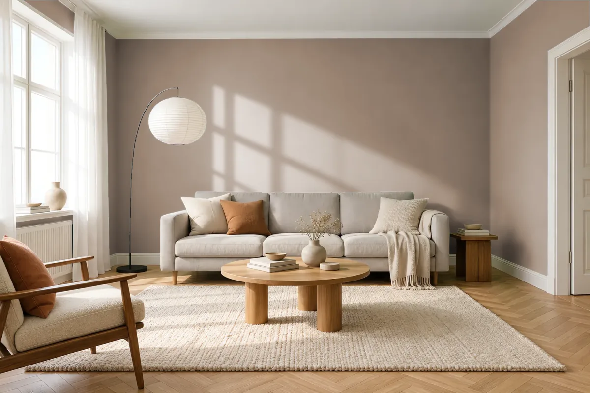 Краска Tikkurila TVT K482 — гостиная в скандинавском стиле