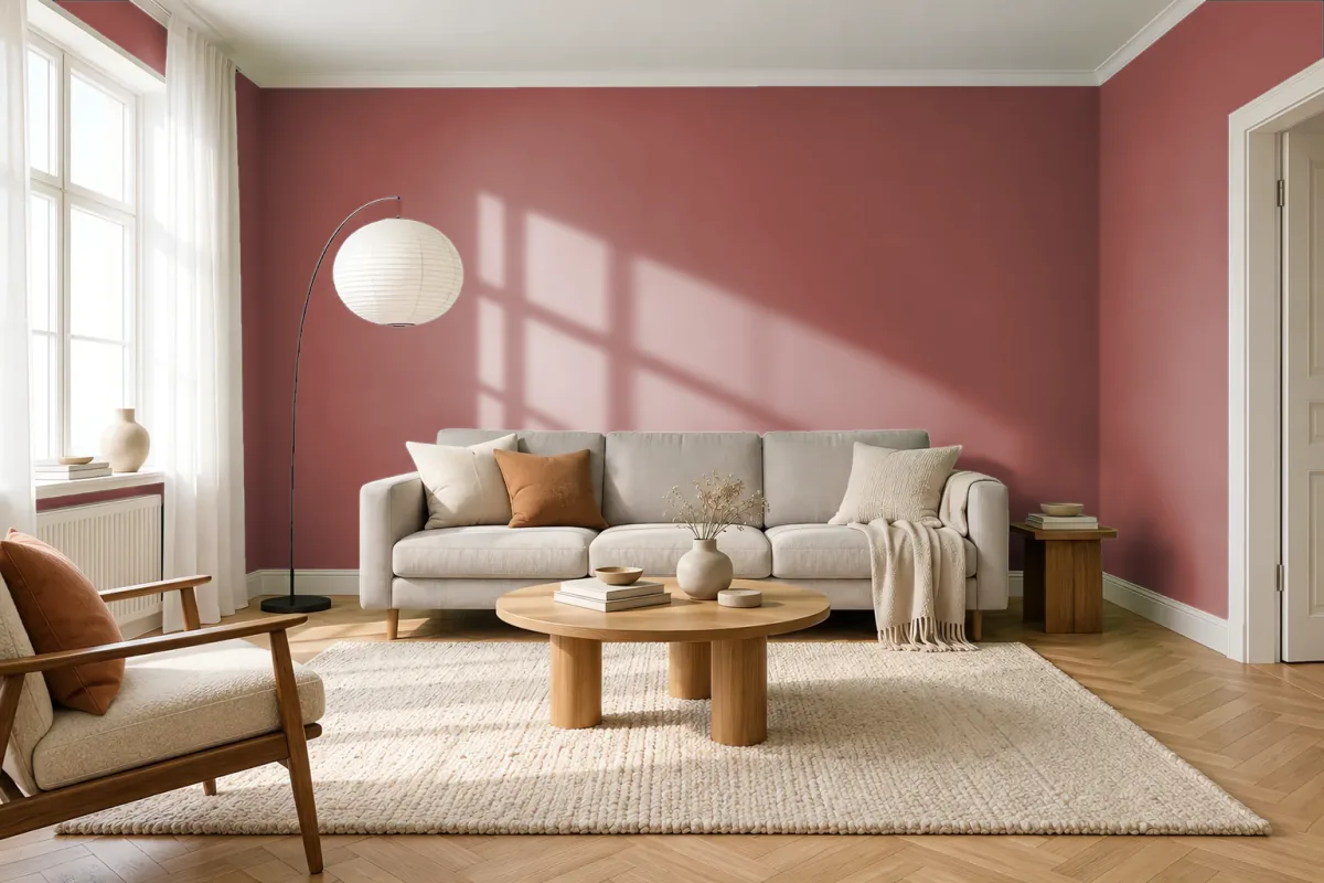 Краска Tikkurila TVT S418 — гостиная в скандинавском стиле