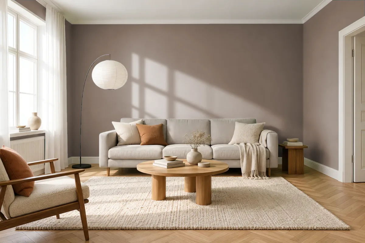 Краска Tikkurila TVT S482 — гостиная в скандинавском стиле
