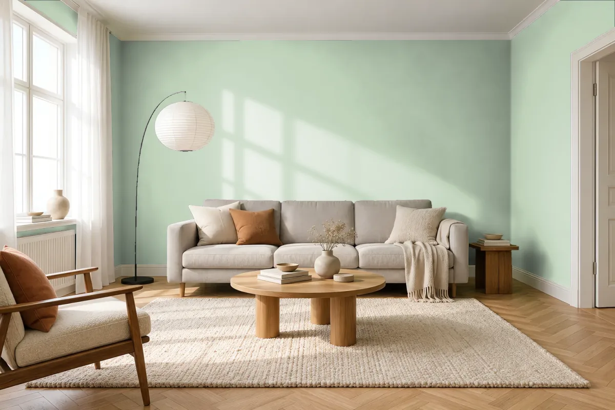 Краска Tikkurila TVT H376 — гостиная в скандинавском стиле