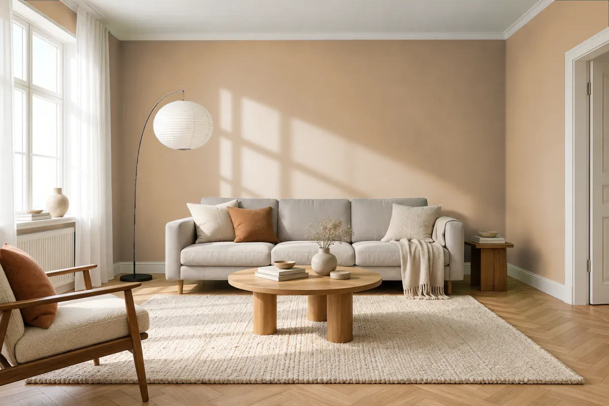 Краска Tikkurila TVT S461 — гостиная в скандинавском стиле