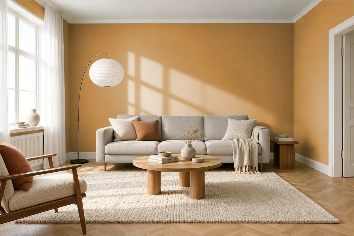 Краска Tikkurila TVT N398 — гостиная в скандинавском стиле