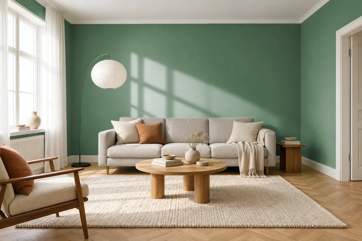 Краска Tikkurila TVT N377 — гостиная в скандинавском стиле