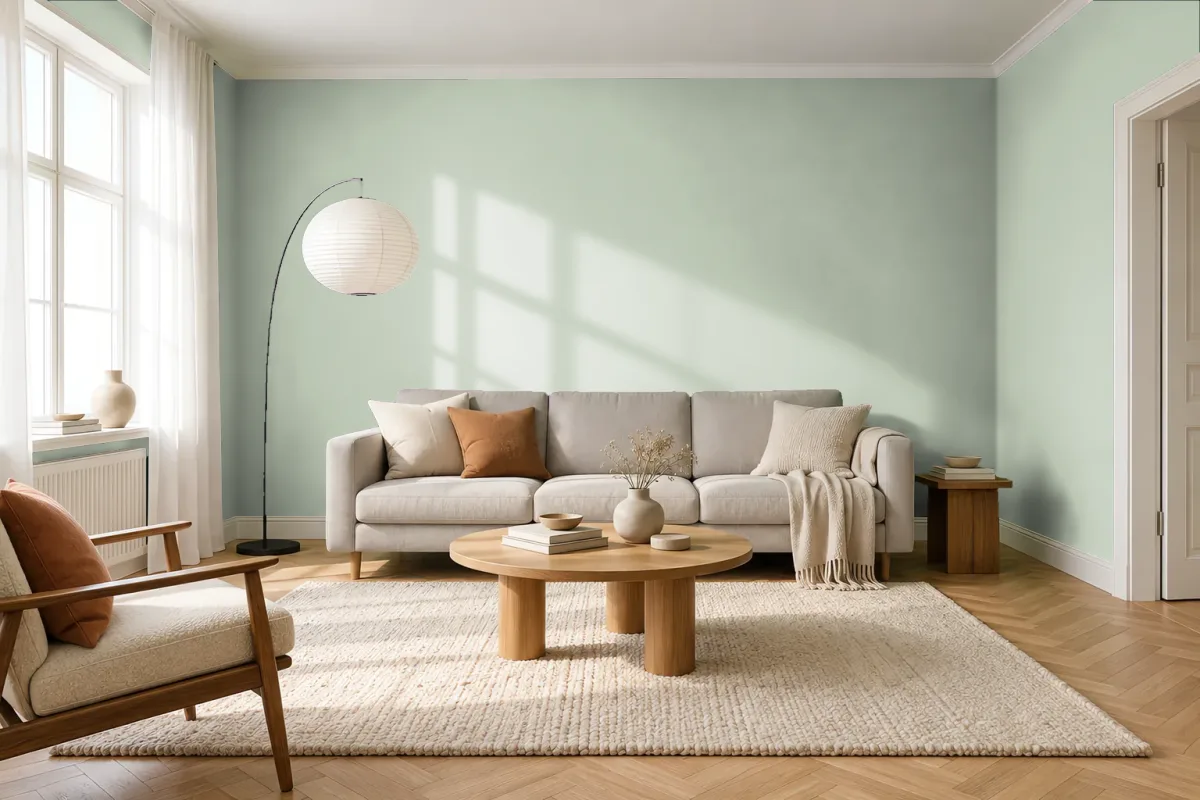 Краска Tikkurila TVT X378 — гостиная в скандинавском стиле