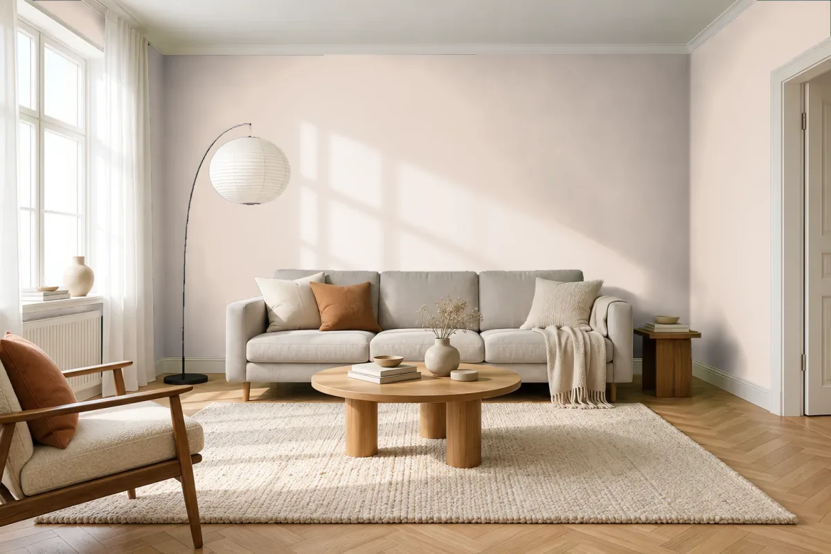 Краска Tikkurila TVT Y464 — гостиная в скандинавском стиле
