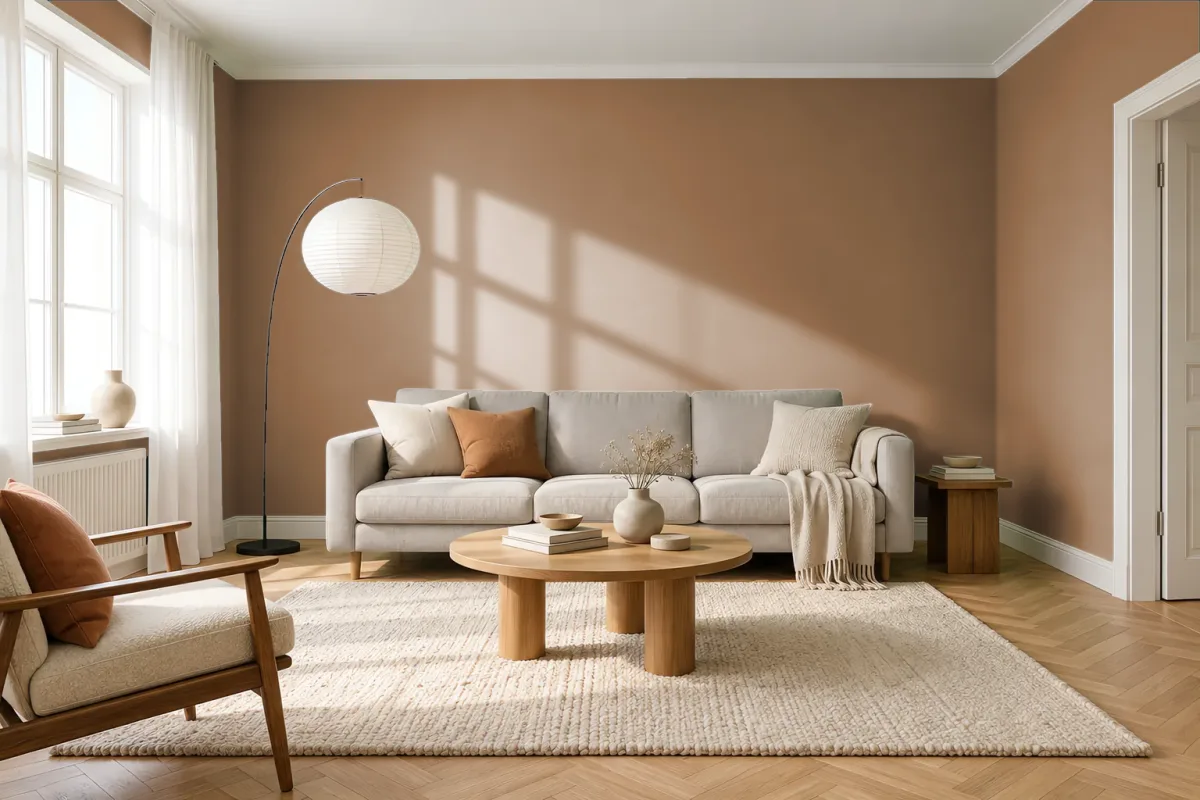 Краска Tikkurila TVT N400 — гостиная в скандинавском стиле