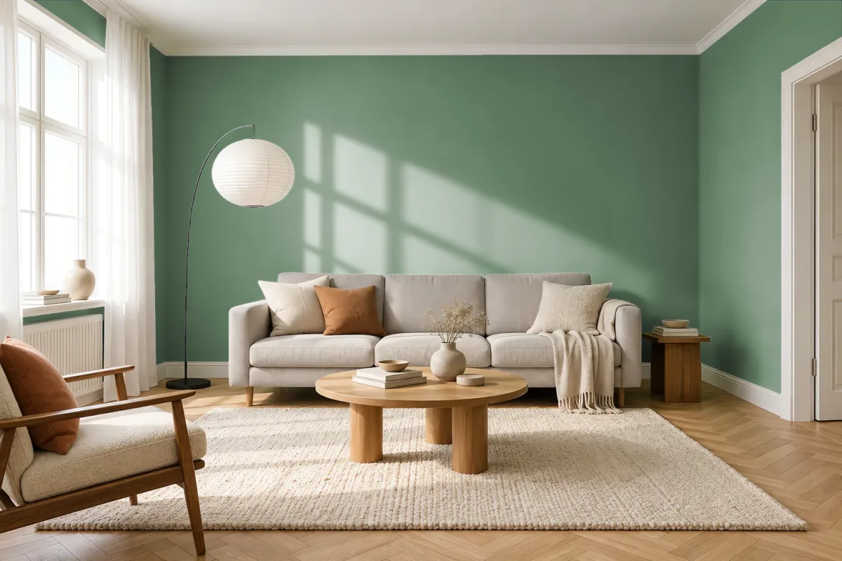 Краска Tikkurila TVT N379 — гостиная в скандинавском стиле
