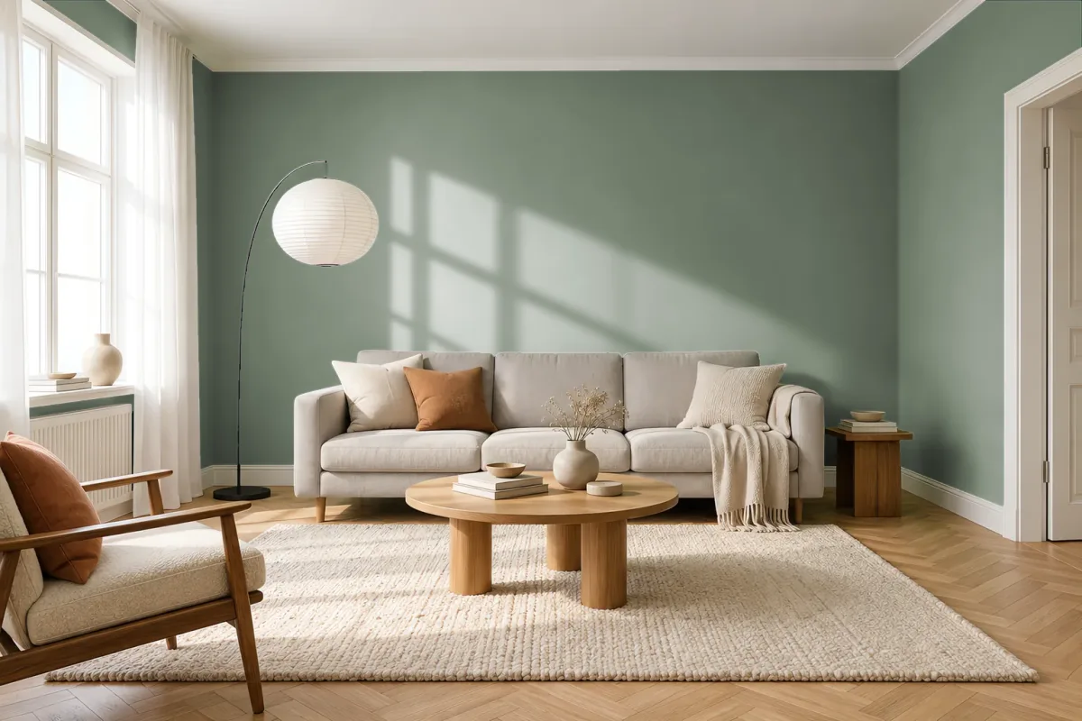 Краска Tikkurila TVT L445 — гостиная в скандинавском стиле