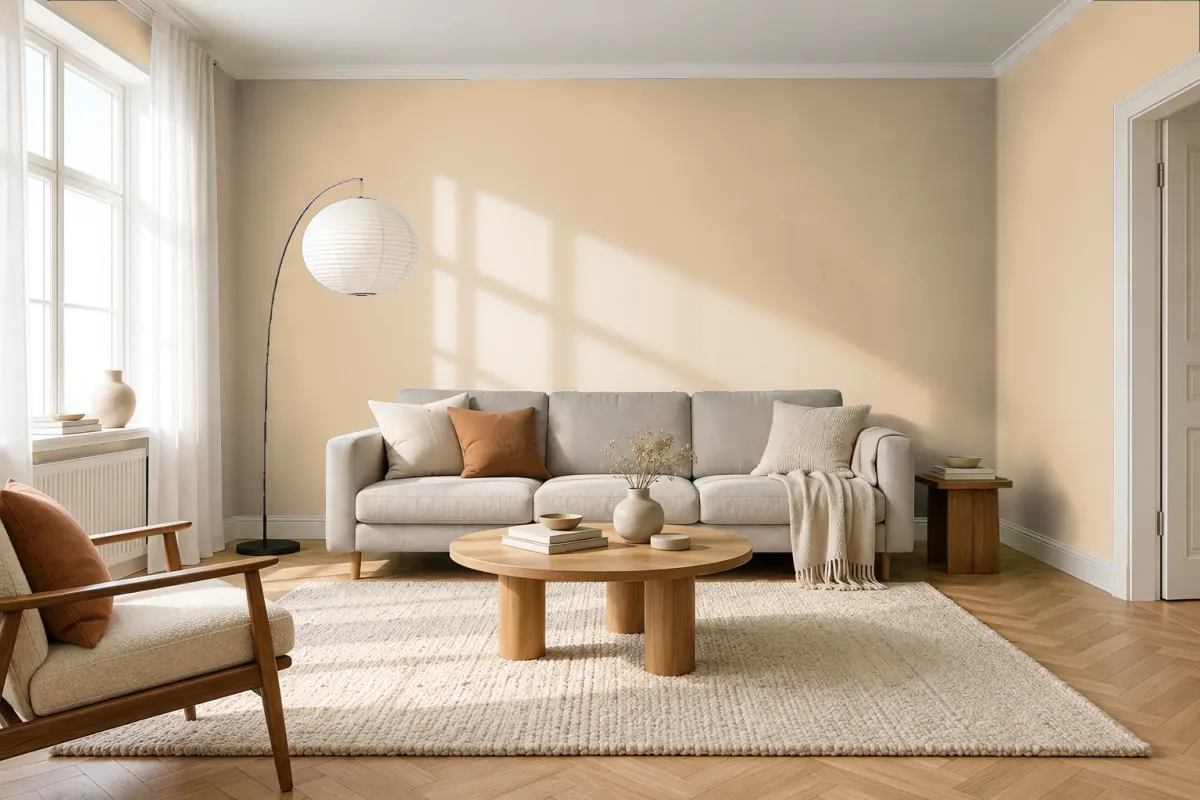 Краска Nuance NC21-0346 песчинка — гостиная в скандинавском стиле