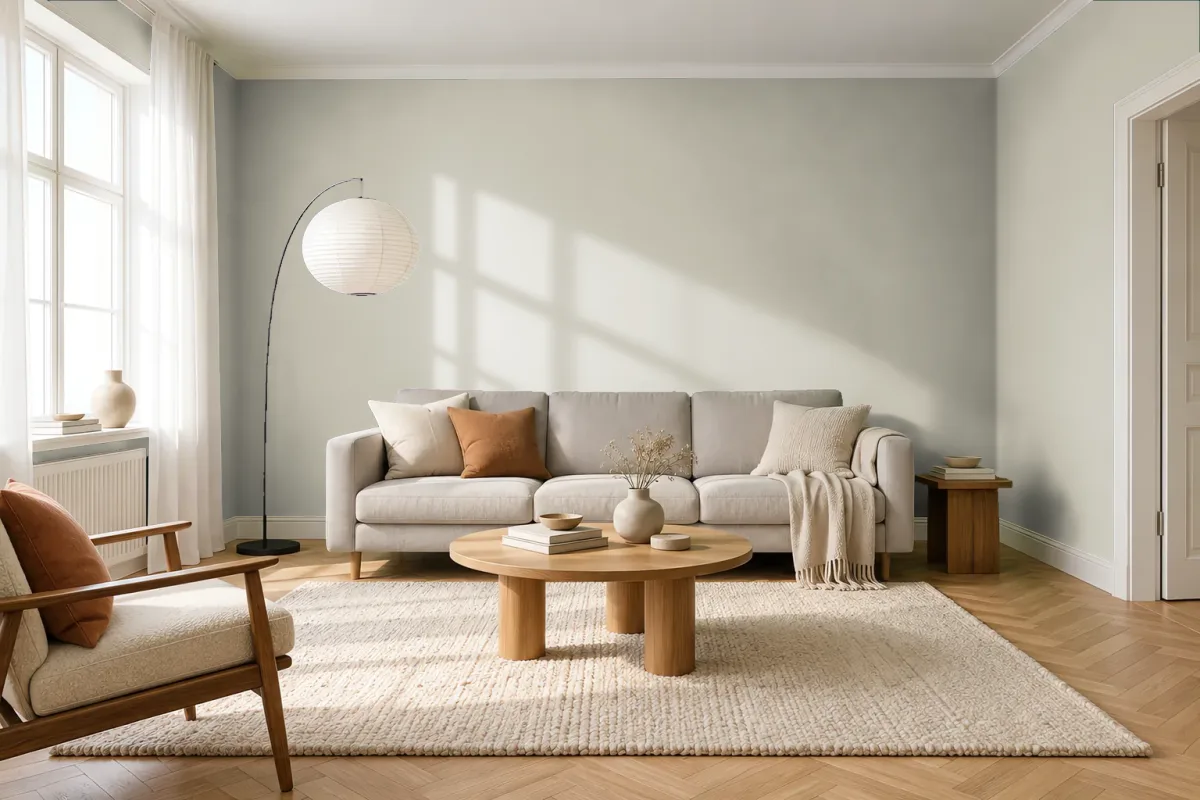 Краска Nuance NC49-1178 — гостиная в скандинавском стиле