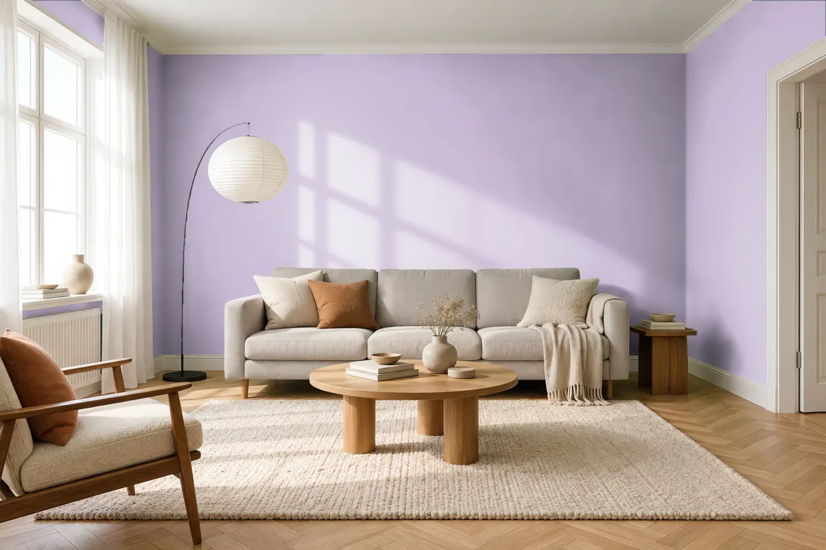 Краска PANTONE 7437 C — гостиная в скандинавском стиле