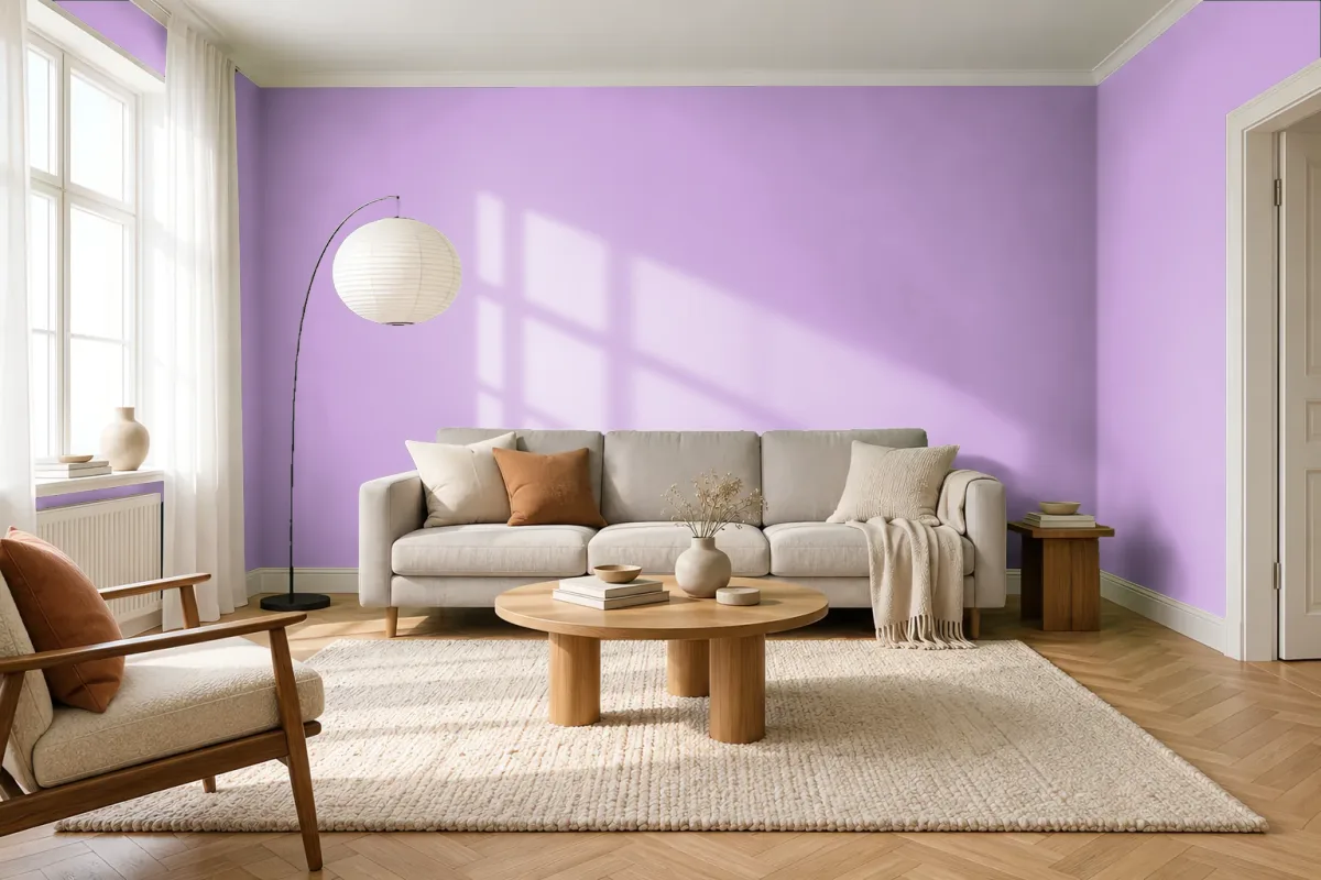 Краска PANTONE 7438 C — гостиная в скандинавском стиле