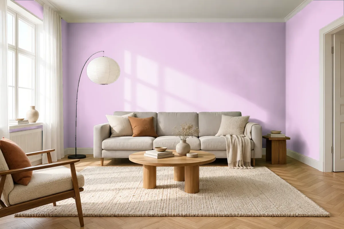 Краска PANTONE 2365 C — гостиная в скандинавском стиле