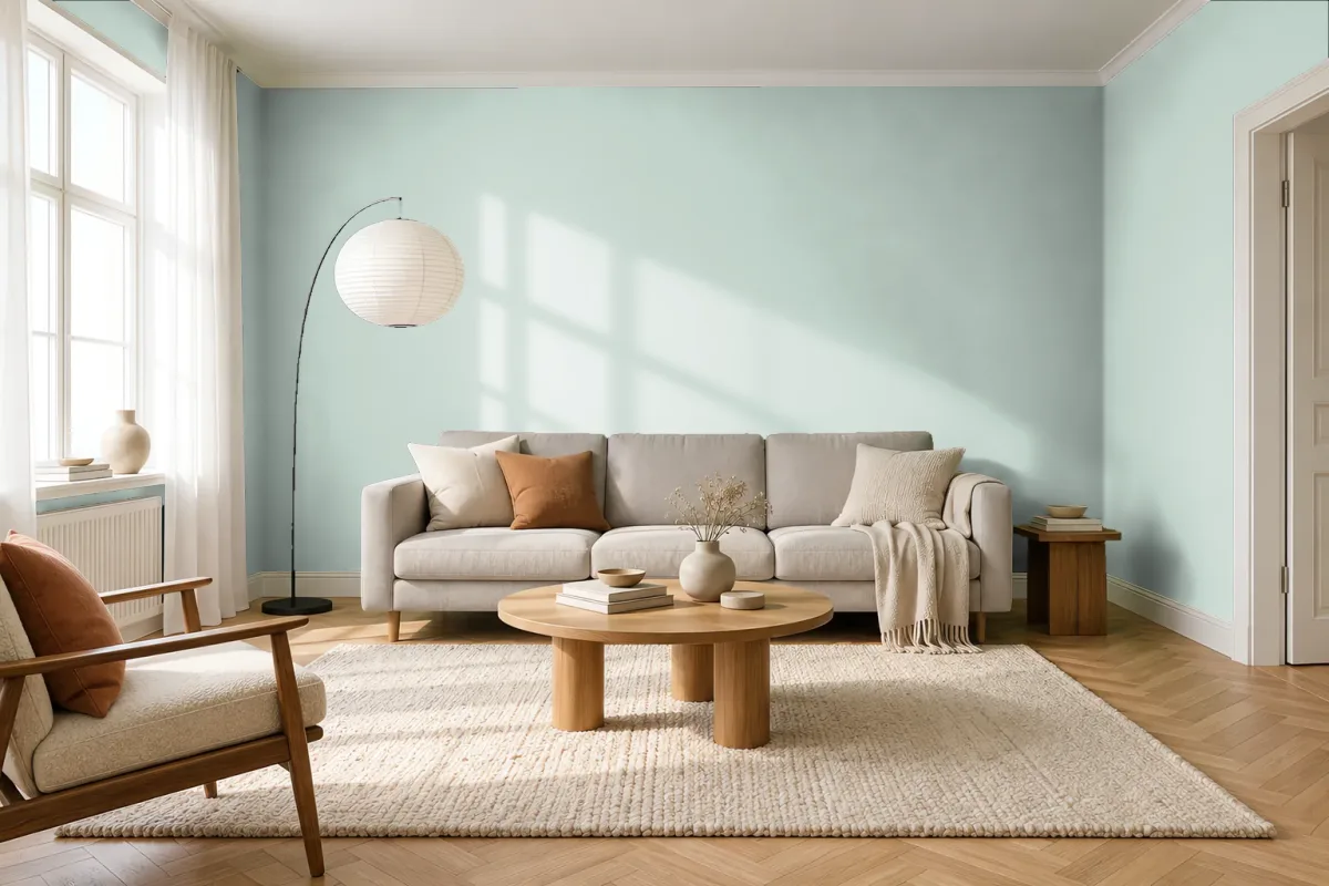 Краска PANTONE 622 C — гостиная в скандинавском стиле