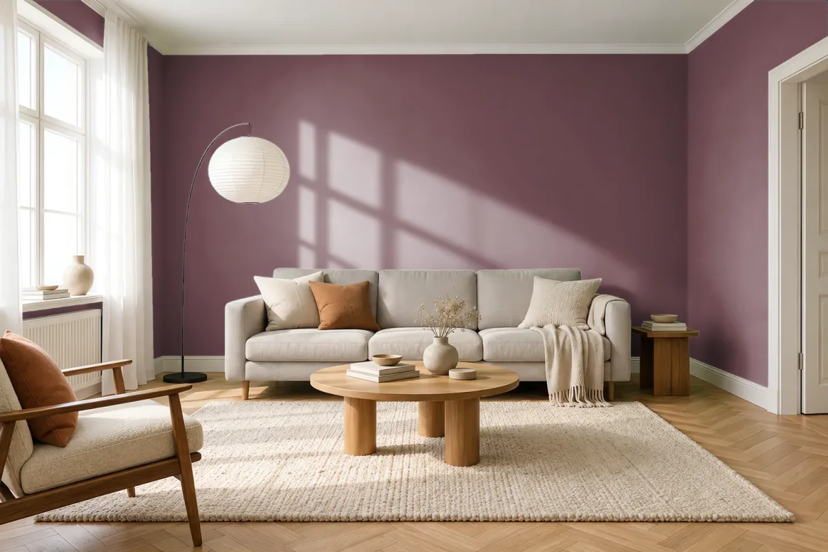 Краска RAL 010 30 20 розовато-коричневый — гостиная в скандинавском стиле