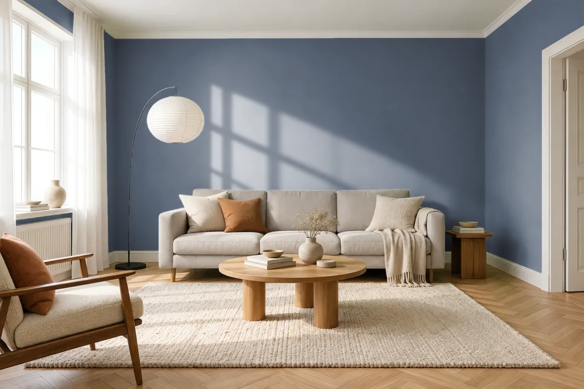 Краска Swiss Lake CWP-003 — гостиная в скандинавском стиле