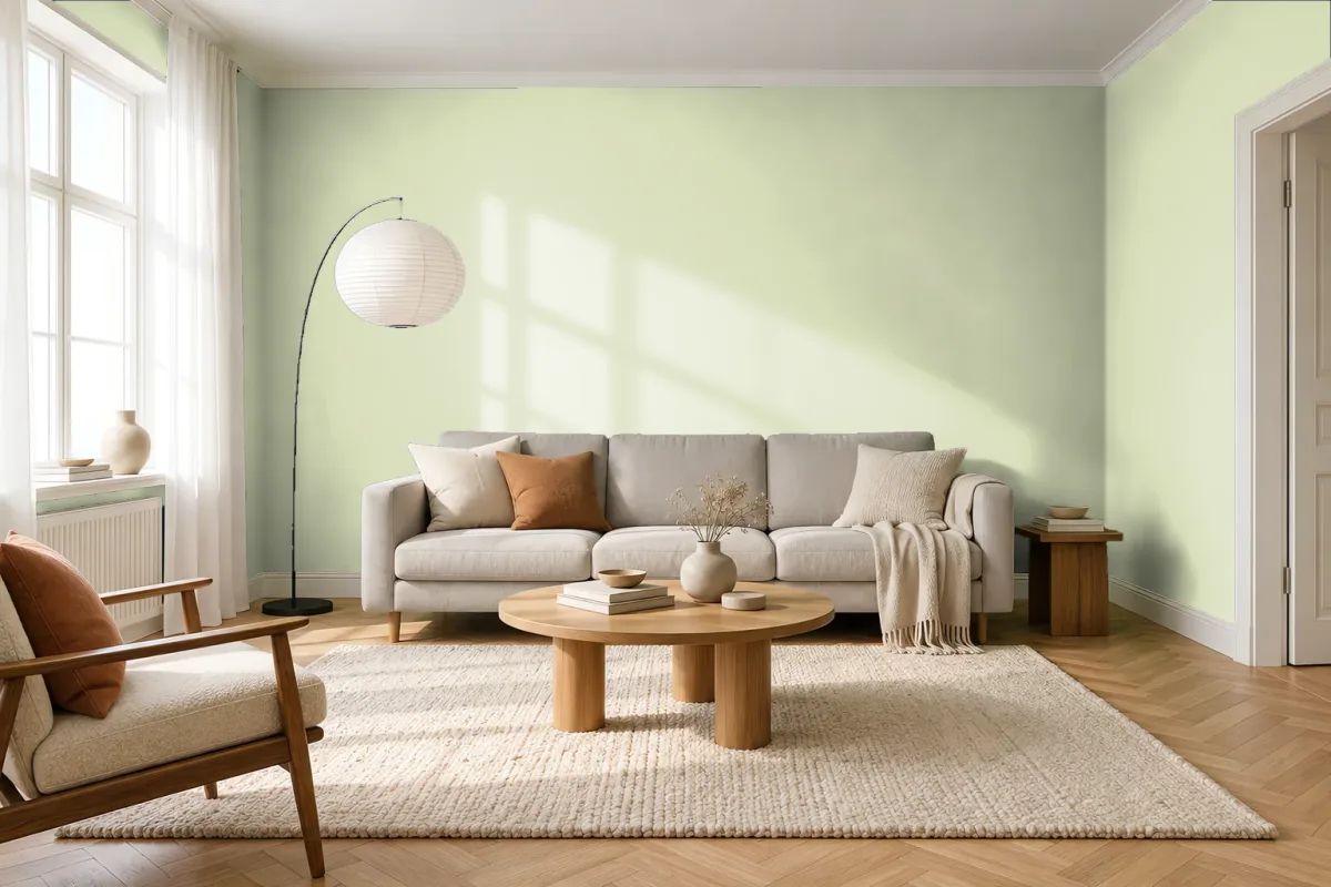 Краска Swiss Lake SL-2589 Plain and Simple — гостиная в скандинавском стиле