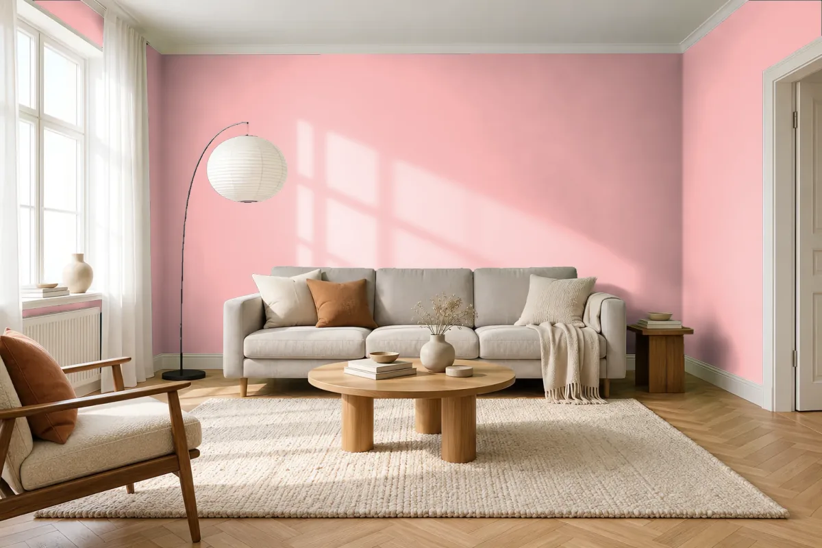 Краска Swiss Lake SL-1316 Pastoral Pink — гостиная в скандинавском стиле