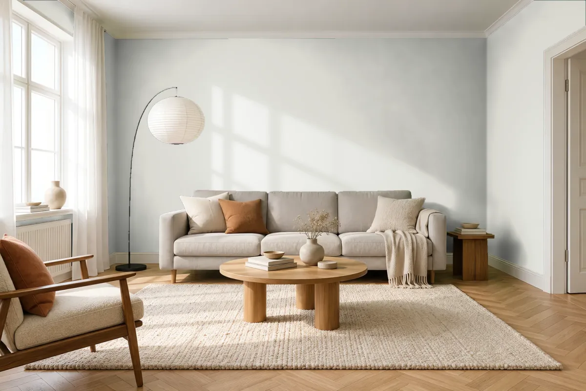 Краска Swiss Lake SL-2853 Arable — гостиная в скандинавском стиле
