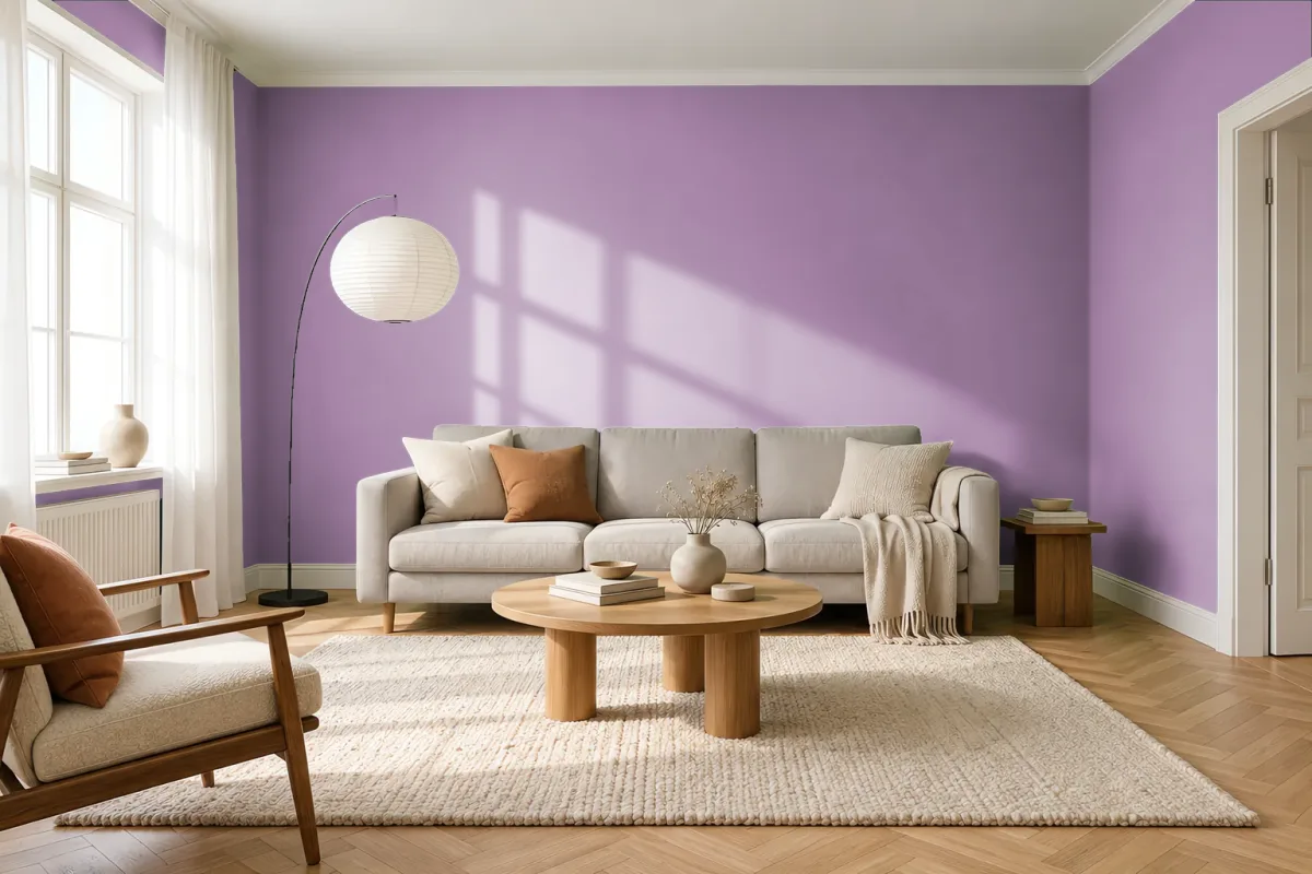 Краска Swiss Lake SL-1844 Delightful — гостиная в скандинавском стиле