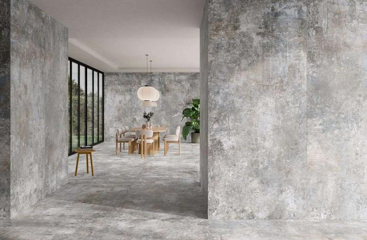 Матовый Керамогранит Alaplana Brera Grey 60x120 в интерьере