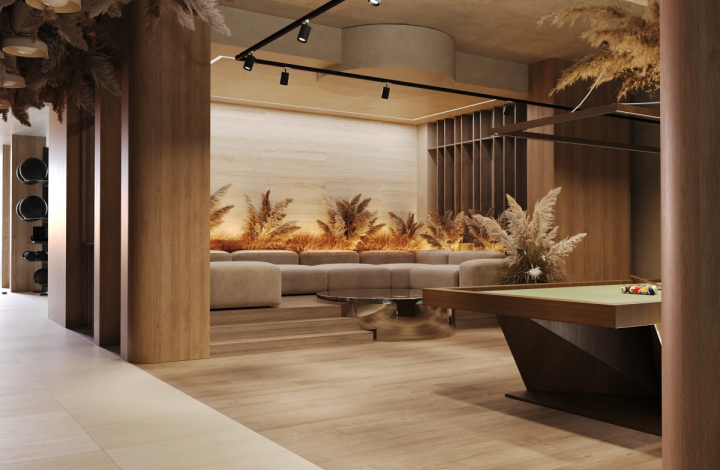 Матовый Ametis Керамогранит EXS303 60x120x9 Неполированный Рект. Estima Exotica Stone 71949 в интерьере