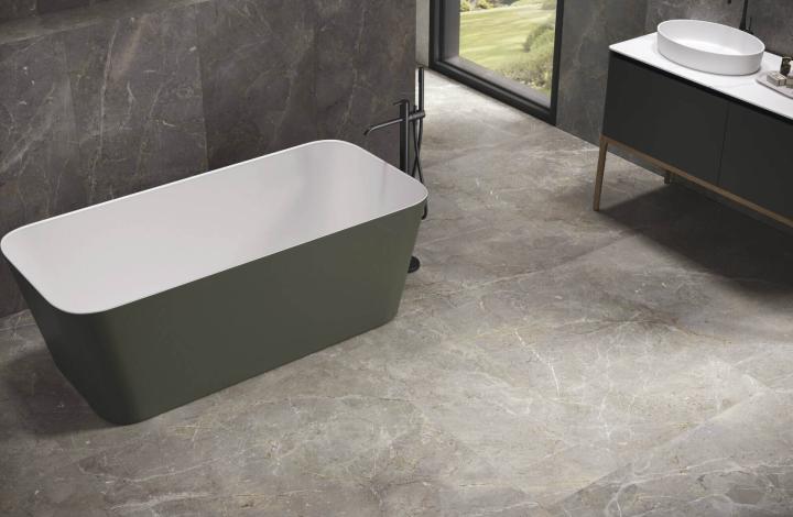 APE Керамогранит Augustus Grey Natural rect 60х120 матовый универсальный в интерьере