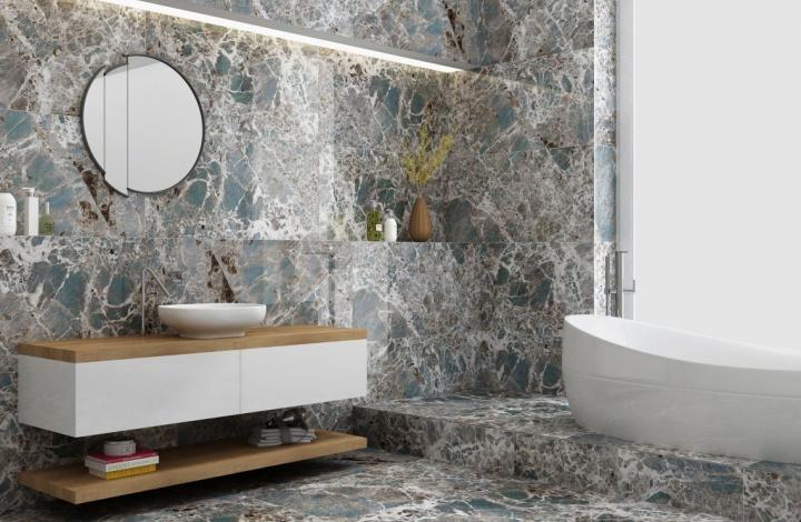 Asia Pacific Asia High Gloss Керамогранит Amazonite High Gloss 60х120 супер полированный (high glossy) универсальный в интерьере