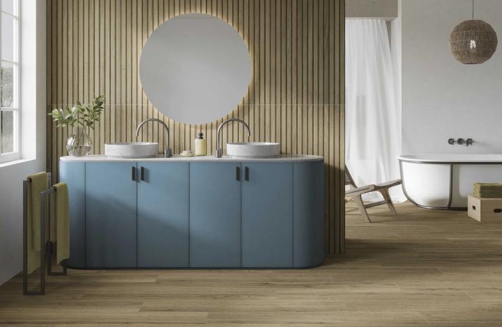 Матовый Azulev Керамогранит Naku Nature 20х120 в интерьере