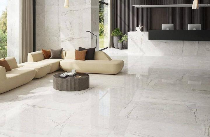 Полированный Colorker Da Vinci White 60x120 в интерьере