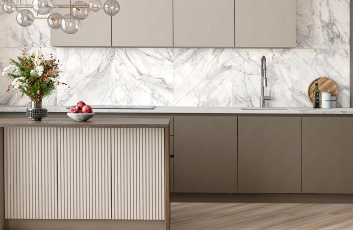 Delacora Керамогранит D120242M Bahamas Carrara матовый 600х1200x9.5 в интерьере