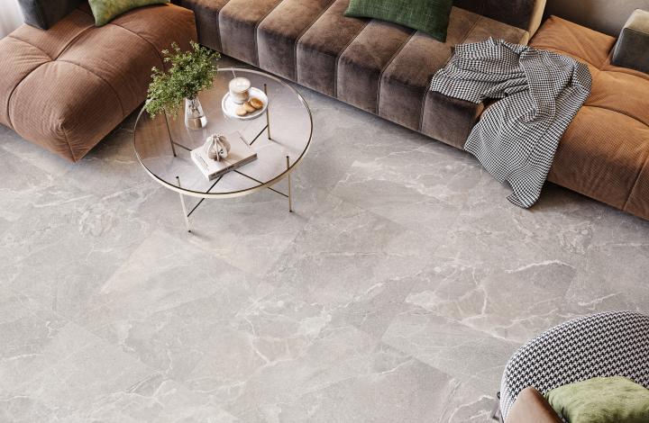 Delacora Керамогранит D60257М Karakum Light матовый 600х600x9.5 в интерьере