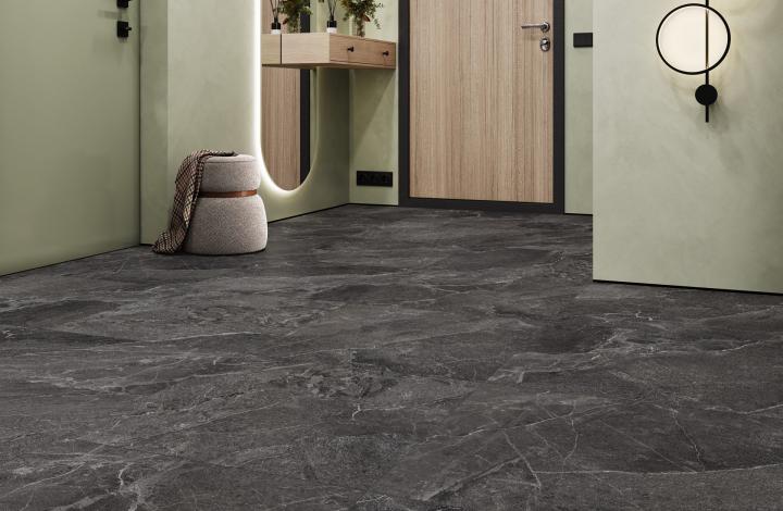 Delacora Керамогранит D60258М Karakum Dark матовый 600х600x9.5 в интерьере