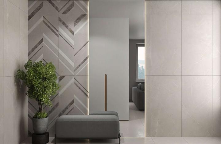Матовый Estima Керамогранит IM01 Improve Light Grey Неполированный Рект. 60х120x10 в интерьере