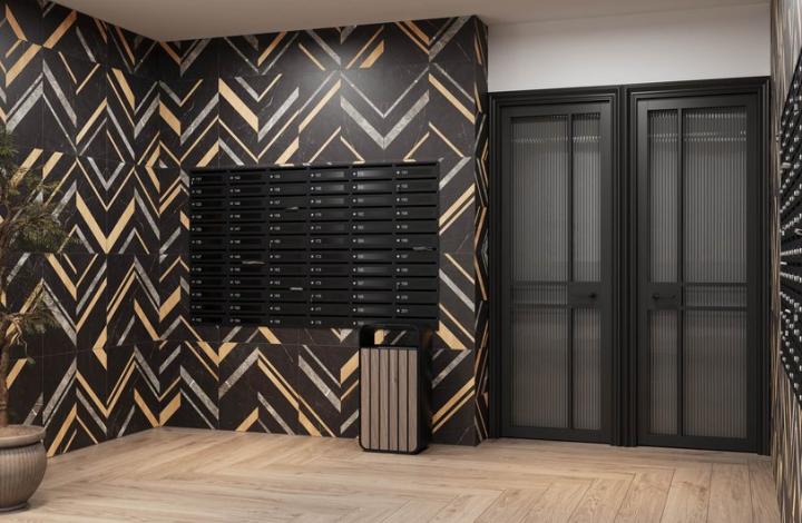 Матовый Estima Керамогранит IM03 Improve Black Неполированный Рект. 60х120x10 в интерьере