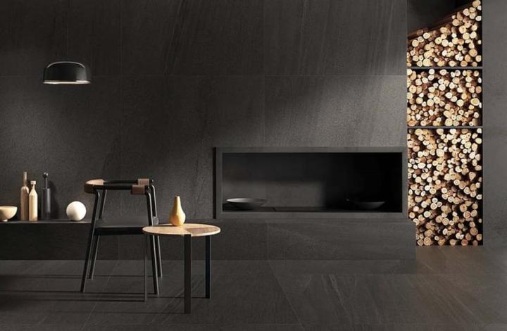 Матовый Florina Ceramics Pietragres
 
 Nordic Stone Dark Matt 120x120 в интерьере