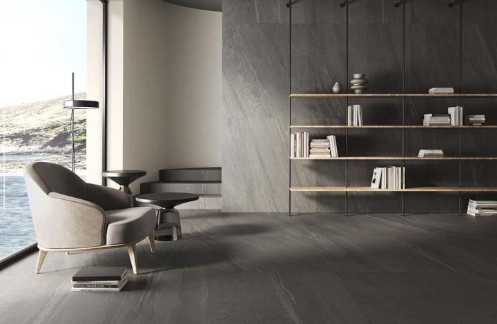 Матовый Florina Ceramics Pietragres
 
 Nordic Stone Dark Matt 120x120 в интерьере