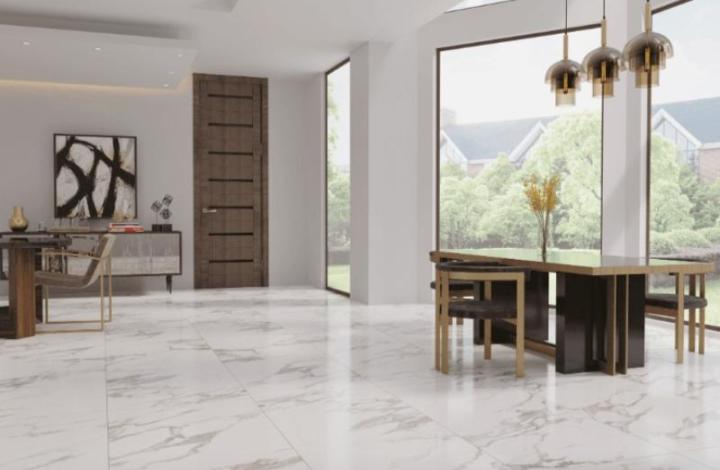 Полированный Hafez Керамогранит Cavelano White 80х160 в интерьере