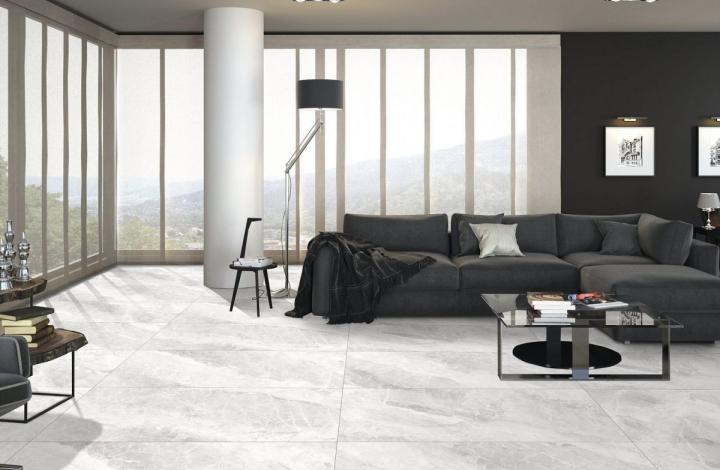 Карвинг Italica Керамогранит El Monte Blanco Matt+Carving 60х120 матовый в интерьере