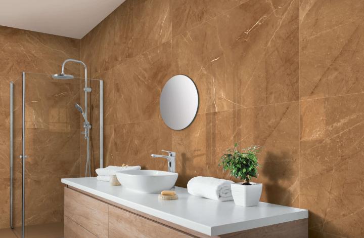 Laparet Elegant Armani Gold Керамогранит 60х120 Полированный в интерьере