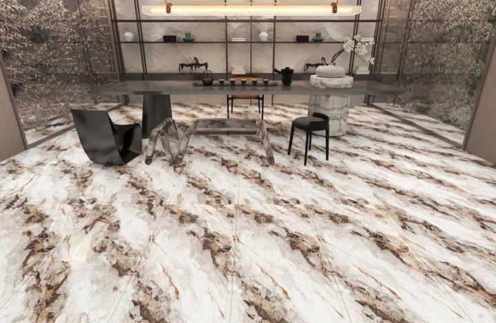 Полированный Marble Mosaic Керамогранит Bendigo Pol 60х120 в интерьере