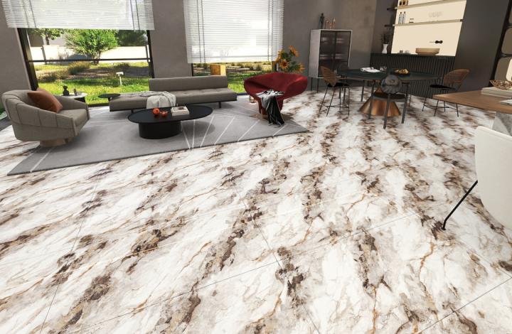 Полированный Marble Mosaic Керамогранит Bendigo Pol 60х120 в интерьере