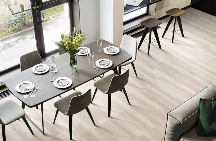 Матовый Marble Mosaic Керамогранит Cacao 20х120 в интерьере